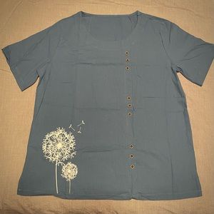 Amiley Women’s Short Sleeve Blouse XL